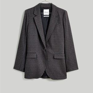 Madewell Larsen Blazer in Grammar Micro Check